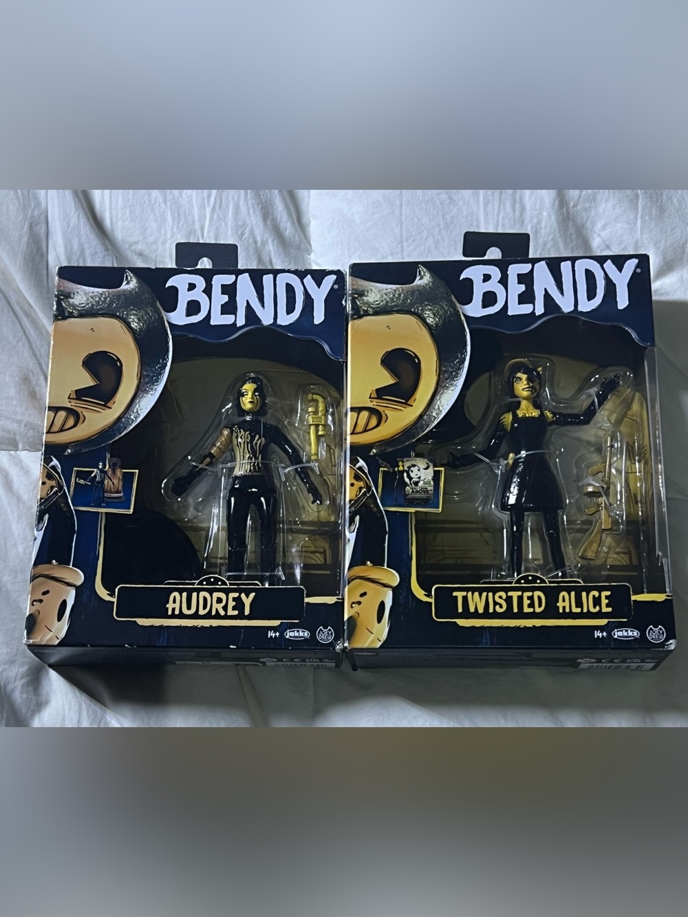 Bendy & The Ink Machine Audrey and Twisted Alice 5” Action Figure 2024 Jakks NIP